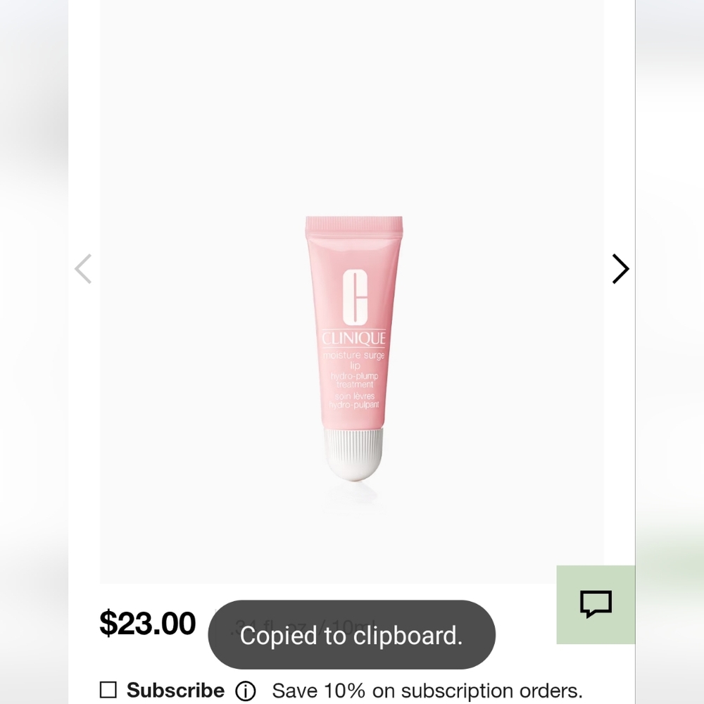 Clinique Moisture Surge Lip Treatment - Soft Pink - Picture 2 of 2